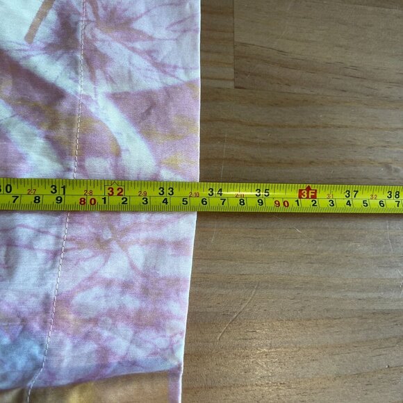 A.L.C. Womens Ava II Printed Linen-blend Mini Shirtdress Size 14 in Cumin Lilac - Picture 9 of 10